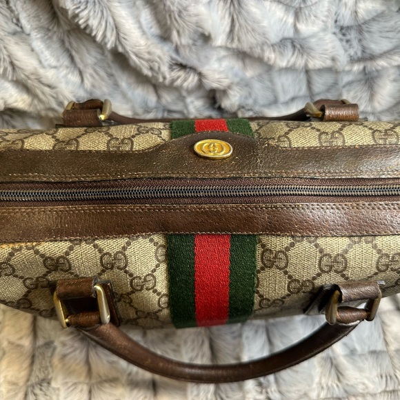 **GUCCI **OPHIDIA BOSTON LEATHER HANDBAG
COMES WITH COA - Picture 5 of 8